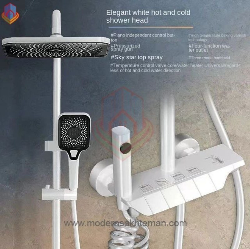 نمایشگر دما و طراحی مدرن دوش سیتی مارکت