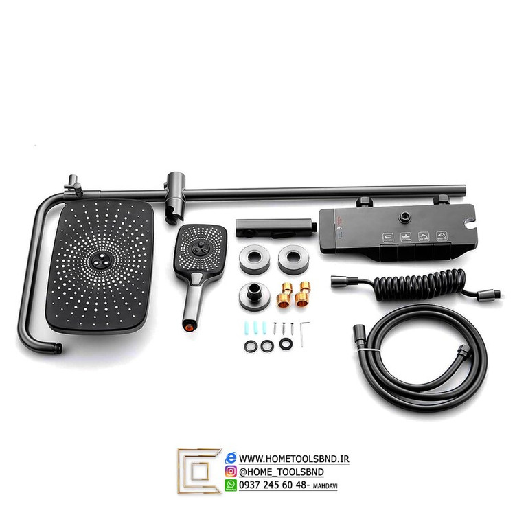 دوش تلفنی سیتی مارکت با دکمه تنظیم دو حالت پاشش