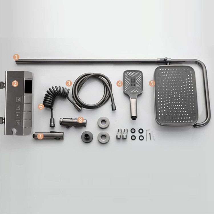 نمایشگر دیجیتال کنترل دما در دوش هوشمند 8099