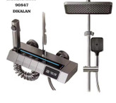 علم دوش دیجیتال پیانویی درکالان با نمایشگر دما