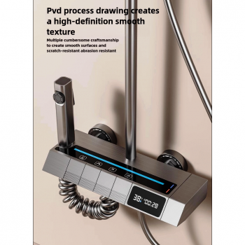 پنل دوش مدرن با دکمههای تاچ و خروجی چندحالته