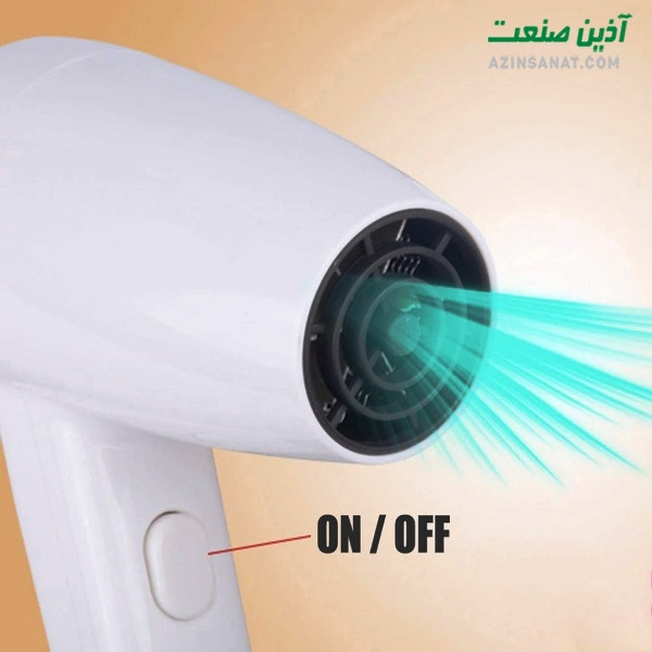 سشوار دیواری حمام هوا دیائو در فضای مدرن