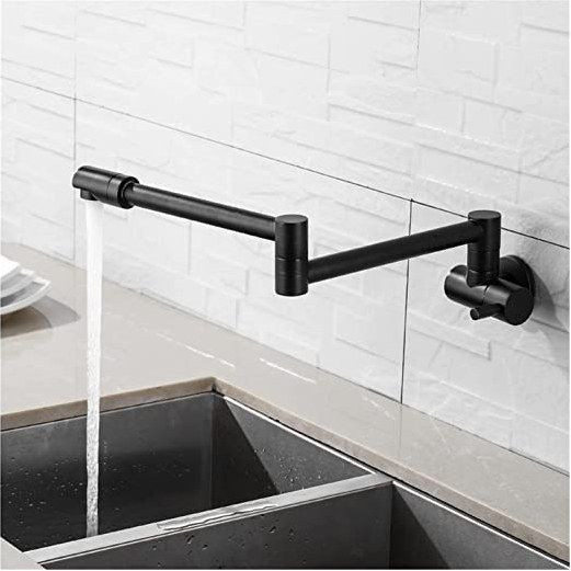 نمای نزدیک شیر قابلمه پرکن دیکالان با آبکاری کروم ضد زنگ