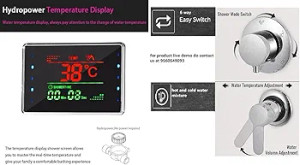 ماساژور آبی حرفهای در پنل حمام دیجیتال