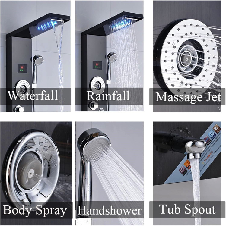 پنل دوش ضد زنگ مناسب دکوراسیون مدرن