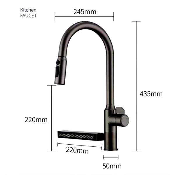 این شیر ظرفشویی با طراحی مدرن، بهترین گزینه برای صرفهجویی در مصرف آب و زمان است.