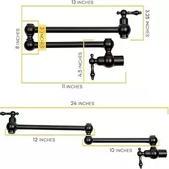 شیر با بازوی تاشو مناسب طراحی خطی