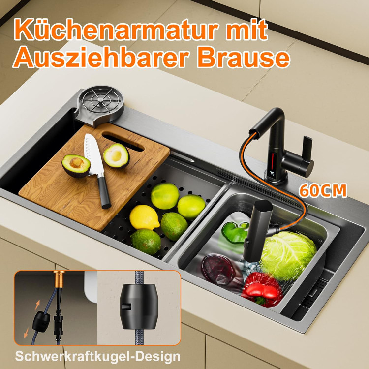 شیر ظرفشویی مدرن با چرخش ۳۶۰ درجه