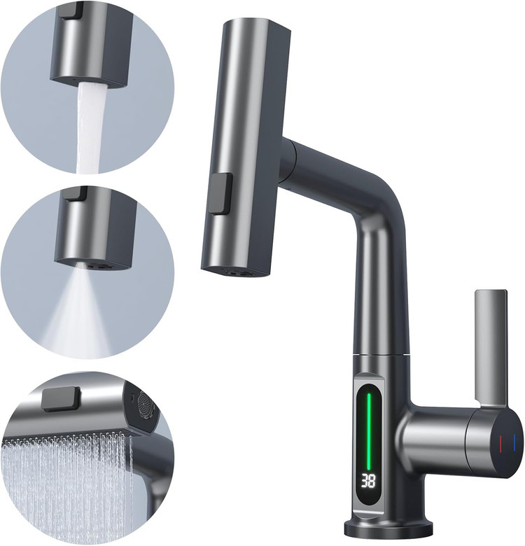 شیر ظرفشویی Hyshin مدل HS-D369 با نمایشگر دیجیتال دما