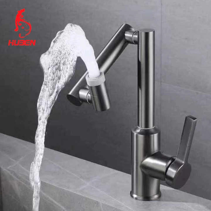 نمای نزدیک شیر روشویی سیتی مارکت مدل QJ7123 با کیفیت ساخت بالا