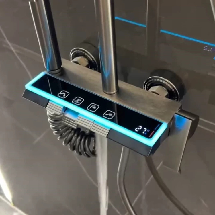 نمای نزدیک نمایشگر دیجیتال ساده دوش Dikalan