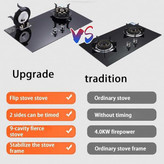 گاز JEC در حالت باز شده روی میز کمپ