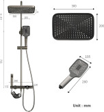 سیستم پاشش آب یکنواخت دوش پیانویی