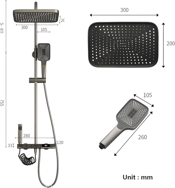 سیستم پاشش آب یکنواخت دوش پیانویی
