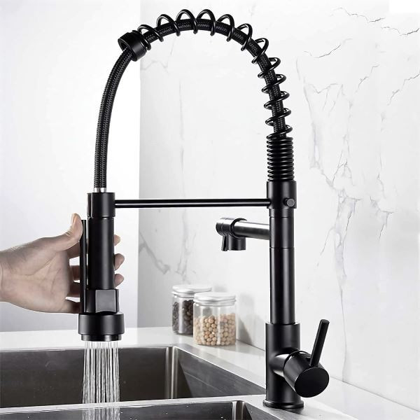 شیر ظرفشویی فنری FlexMotion با شلنگ چرخشی صنعتی