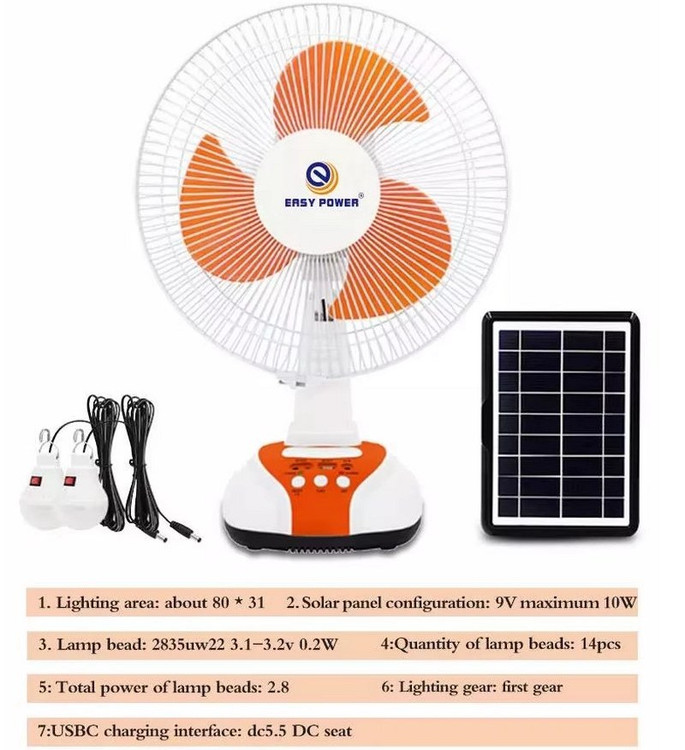 خروجی USB برای شارژ موبایل در پنکه EP-2112A