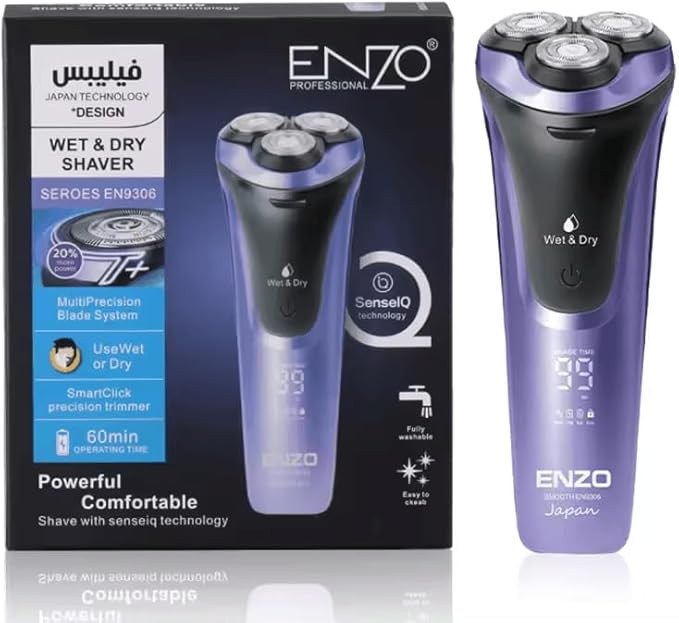 ریش تراش Enzo، با تیغه های تیز و دقیق