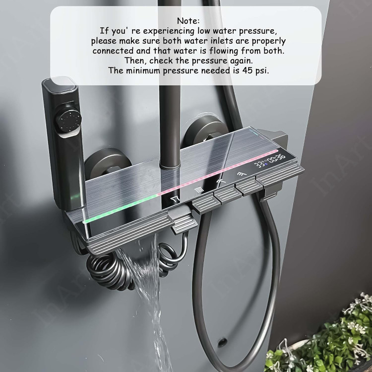 پنل دوش InArt مقاوم در برابر رسوب و زنگزدگی