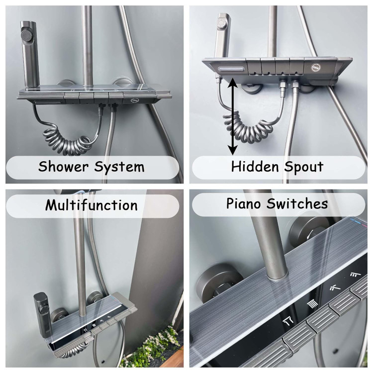 نصب آسان پنل دوش اینآرت در حمام مدرن