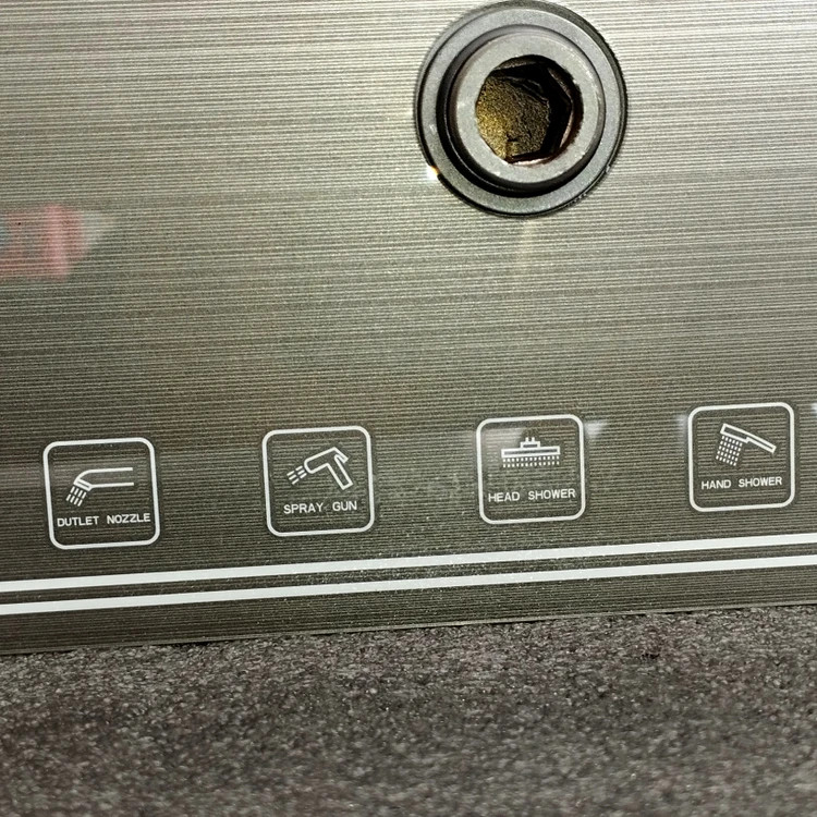 تصویر خط LED و نورپردازی پنل دوش هوشمند