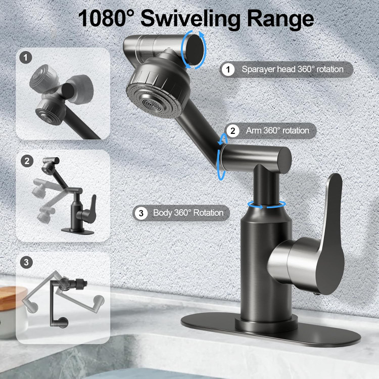 شیر تک دسته حمام و دستشویی با تنظیم دمای آب