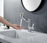 مقایسه اندازه شیر تلسکوپی در حالت جمع شده و کاملاً باز شده