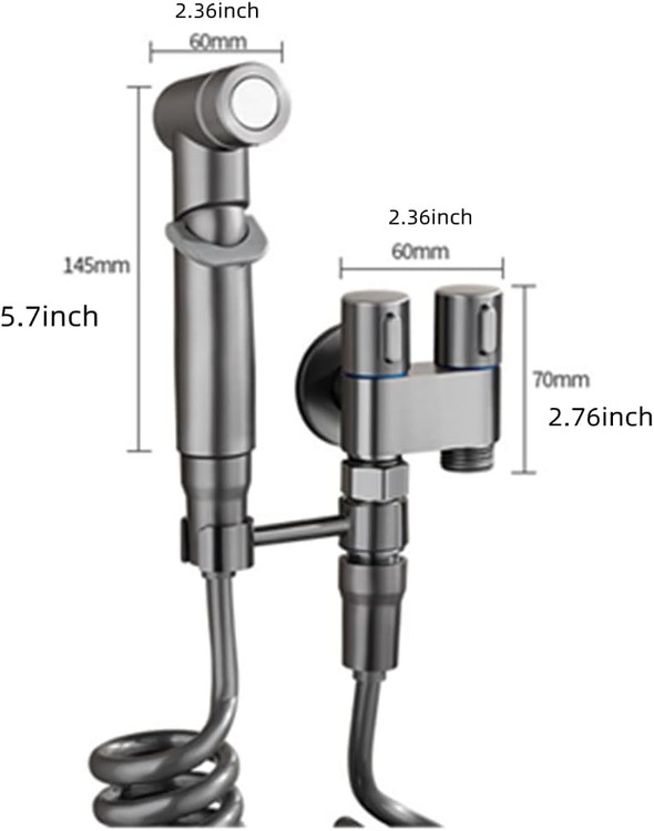 شیر شاتاف دو خروجی برای مدیریت همزمان شیلنگ و فلاش تانک