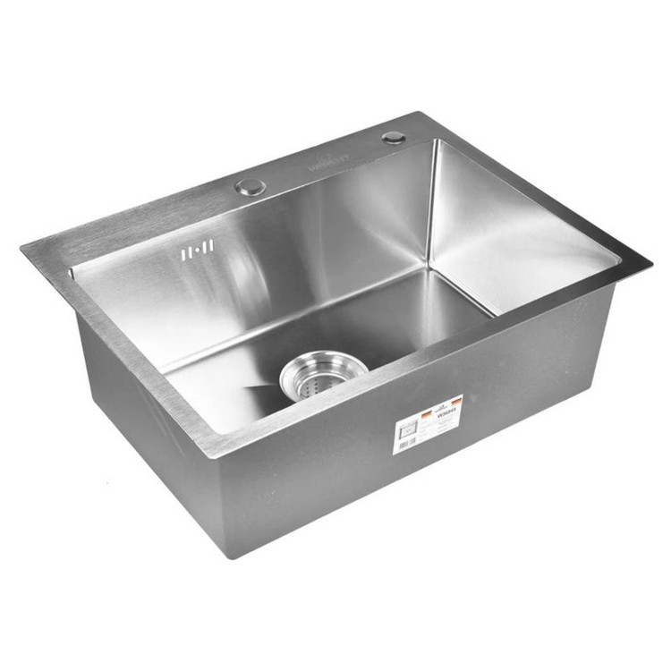 سینک ظرفشویی تک لگن 60x45 استیل 304 برند Huadiao