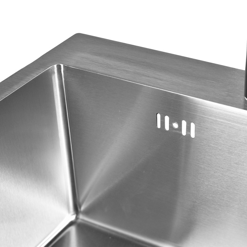 جزئیات لبه‌های سینک ظرفشویی Huadiao مدل 60x45