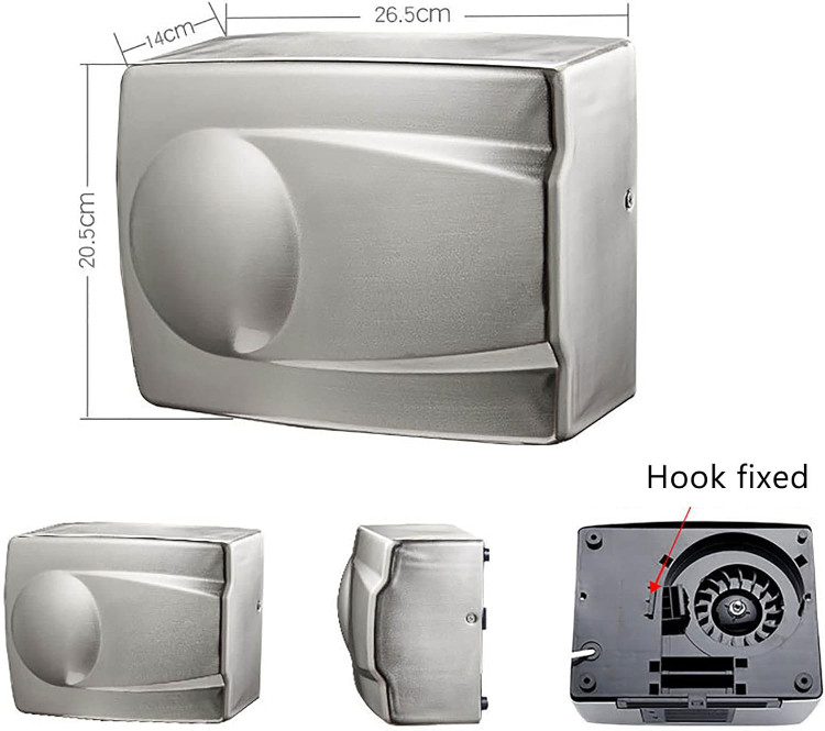 خشککن اتوماتیک استیل صنعتی دیواری ۲۲۰V
