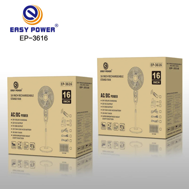 پنکه رومیزی شارژی با ۳ سرعت Easy Power