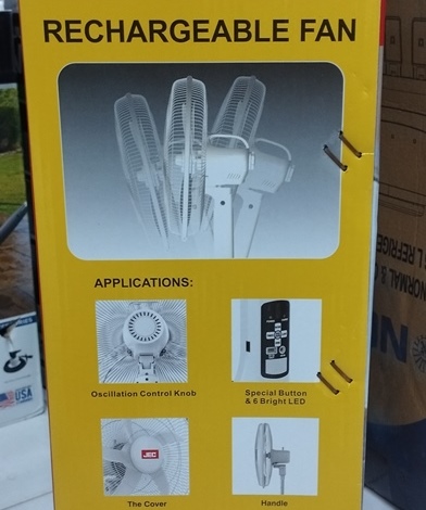 نور LED روشن پنکه در تاریکی