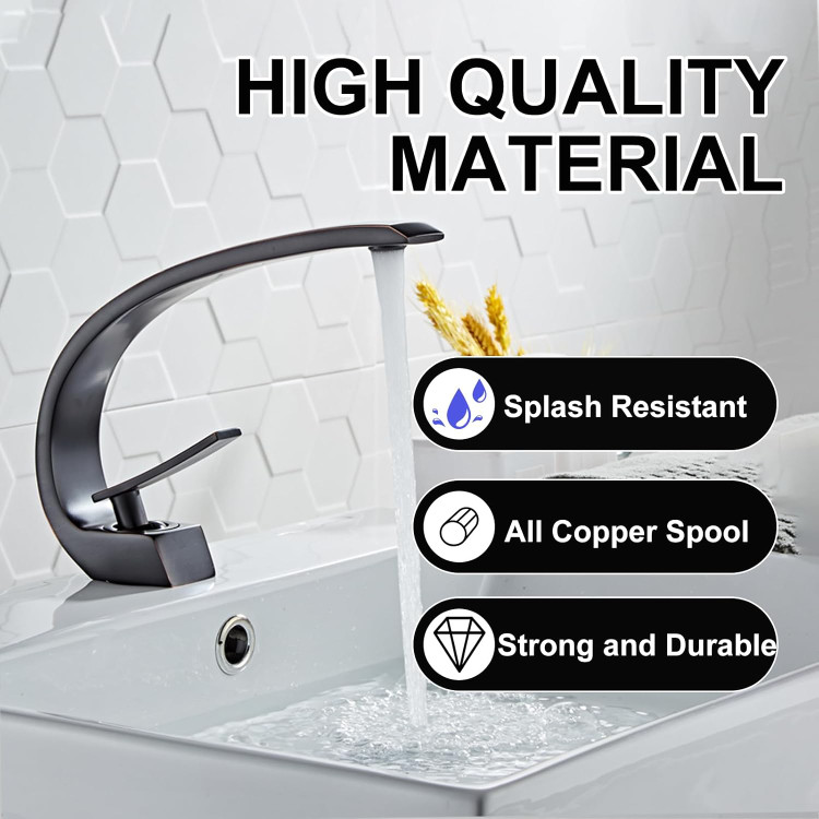 شیر روشویی برنجی دیرپای مدرن