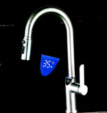 نمای نزدیک شیر ظرفشویی کروم براق دیکالان