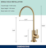 شیر آب تصفیه با طول عمر بالا