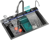 لوازم جانبی سینک HuaDiao شامل تخته برش و سینی متحرک