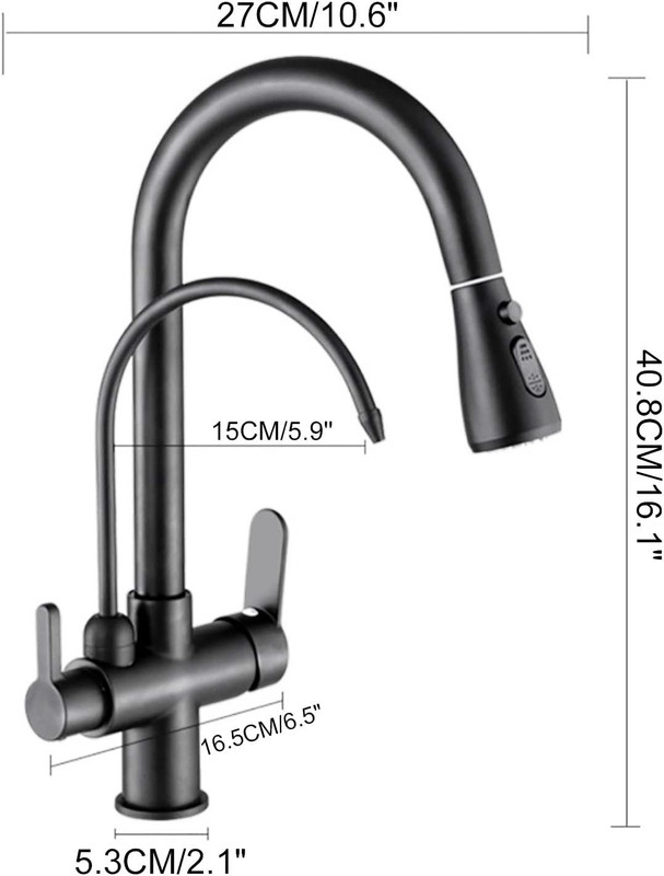 خروجی آب شرب از شیر دوم شیر ظرفشویی پینگ