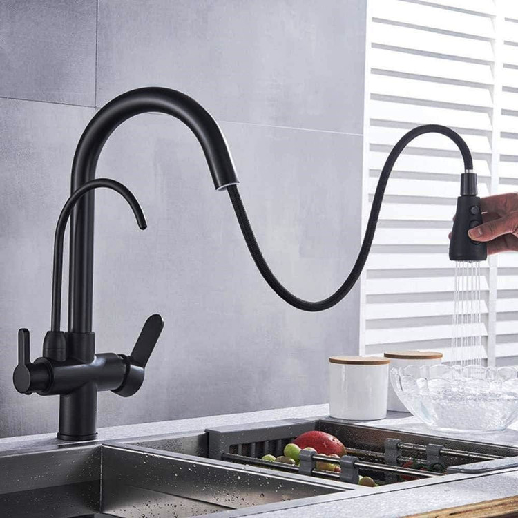 بدنه مقاوم شیر ظرفشویی با قابلیت دوگانه