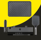 دوش حمام پیانویی مشکی مات Dikalan DKL90832