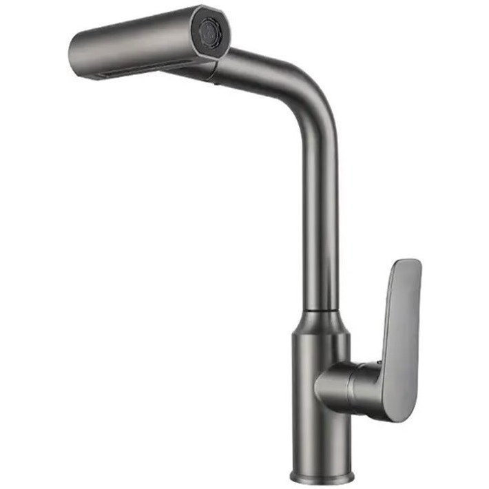 شیر ظرفشویی جدید با طراحی ارگونومیک و بدنه‌ی استیل.