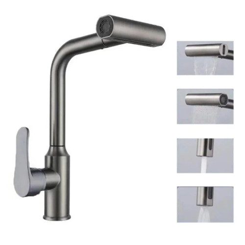 شیر ظرفشویی جدید با طراحی ارگونومیک و بدنهی استیل.