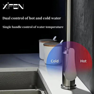 تصویر اصلی شیر ظرفشویی HuaDiao مدل 407 با چرخش 360 درجه.