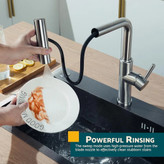 شیر ظرفشویی جدید با طراحی ارگونومیک و بدنهی استیل.