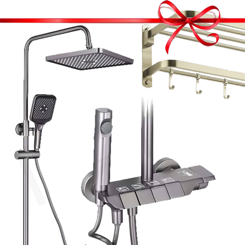 پک هدیه دوش حمام لوکس شامل ژل، صابون و جا حوله