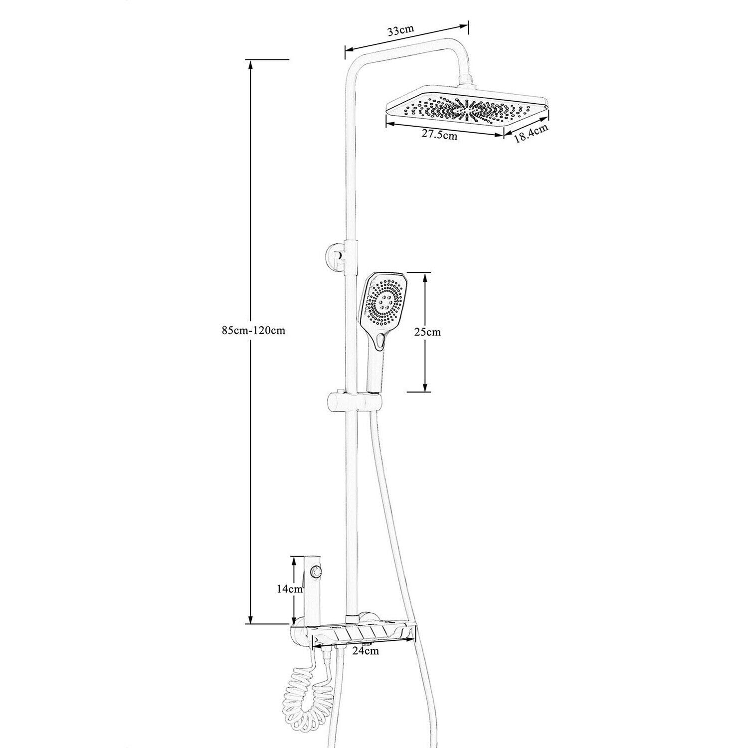 پک هدیه دوش و استند حوله در حمام مدرن