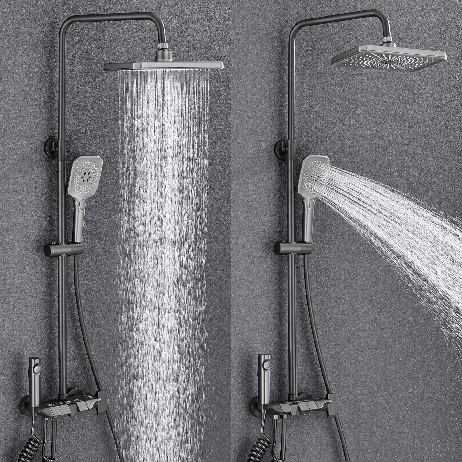 جا حوله دو طبقه فلزی استیل در کنار دوش