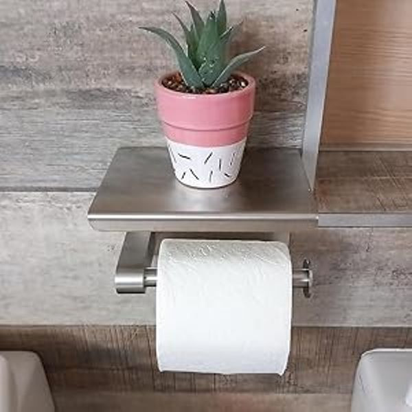 قابلیت قرارگیری آسان رول دستمال در هولدر استیل.