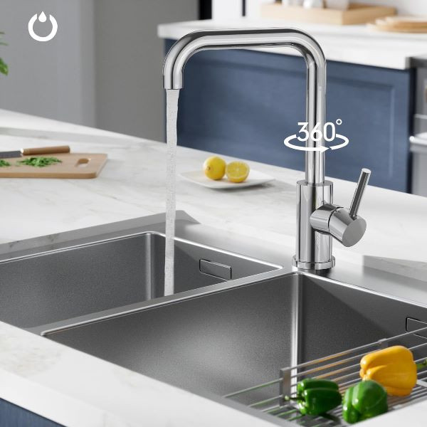 طراحی مدرن شیر آشپزخانه MAK کروم مات