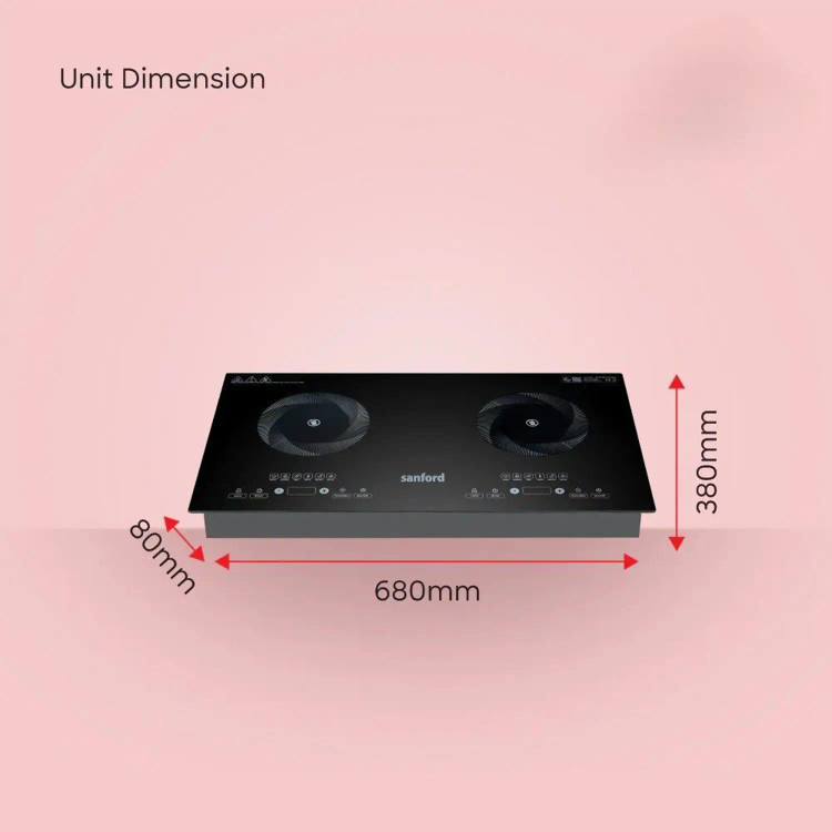 نمای کاربردی اجاق برقی مادون قرمز سنفورد در آشپزخانه