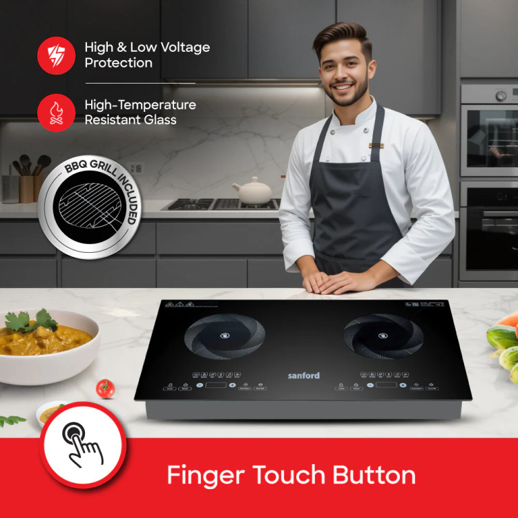 اجاق برقی دو شعله سنفورد 2800 وات مناسب آشپزخانه مدرن